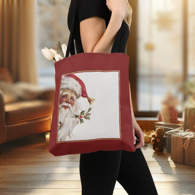 Weihnachts Tottasche Vintag Weihnachtsfeier Weihna (Christmas tote bag for women, retro Xmas canvas tote bag)