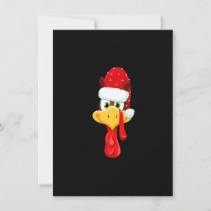 Weihnachts Truthahn Gesicht Frohes Dankmas Glückli Einladung