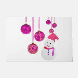 Weihnachts-Türmatte, Schneemann Fußmatte