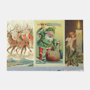 Weihnachts-Türmatte, Vintage Fußmatte