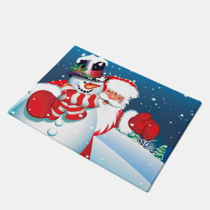 Weihnachts-Türmchen Fußmatte