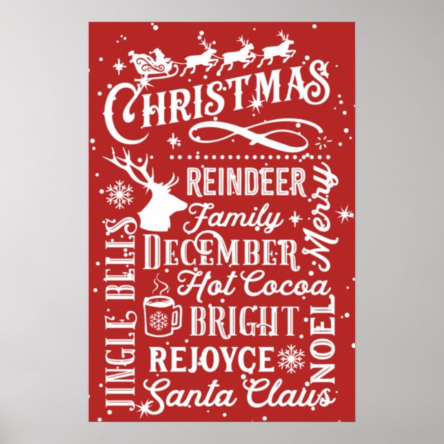 Weihnachts-U-Bahn Poster (Vorne)