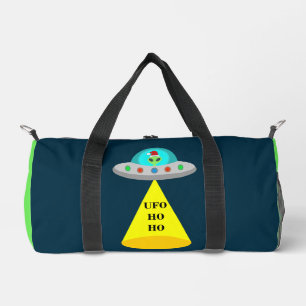 Weihnachts-UFO Ho Ho Alien-Flugsauseur Duffle Bag