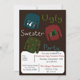 Weihnachts Ugly Sweater Party Invites Einladung