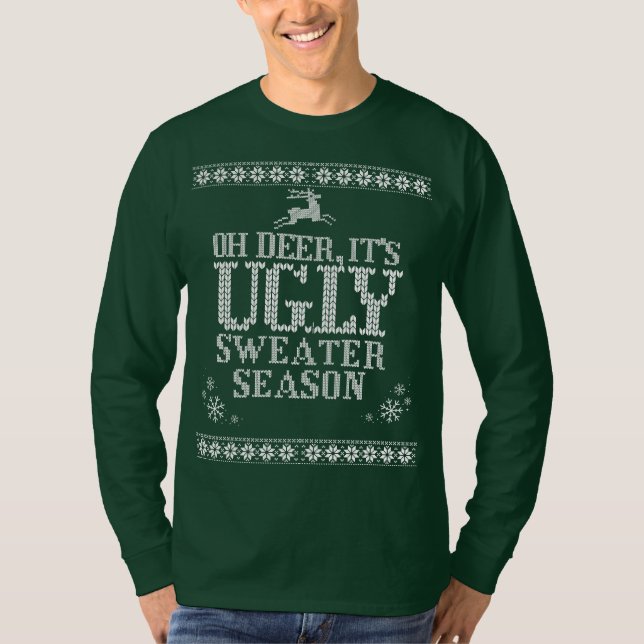 Weihnachts-Ugly-Sweater-T - Shirt (Vorderseite)