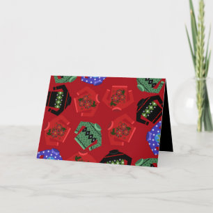 Weihnachts Ugly Sweaters Grußkarten, 7" x 5" Feiertagskarte