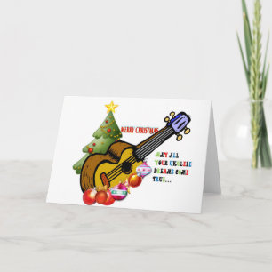 Weihnachts-Ukulele-Shirt Feiertagskarte