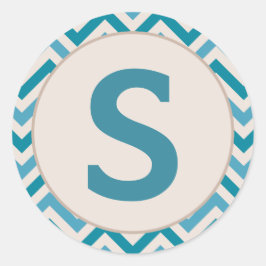 Weihnachts-Umschlag Aufkleber-Aufkleber mit Monogr Runder Aufkleber