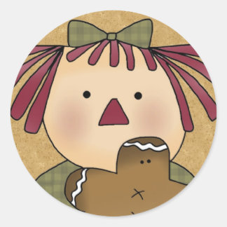 Weihnachts-Umschlag Aufkleber: Simple Joys Annie Runder Aufkleber