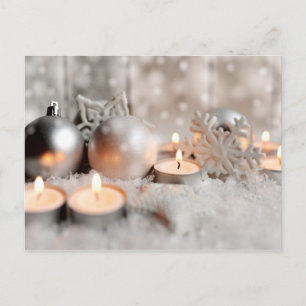 Weihnachts- und Adventsdekor Postkarte