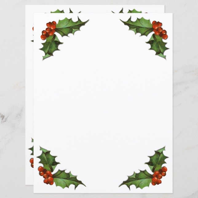 Weihnachts- und Berries-Briefpapier