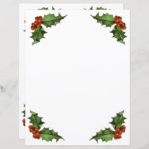 Weihnachts- und Berries-Briefpapier