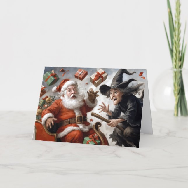 Weihnachts- und Halloween-Spaß Karte (Vorderseite)