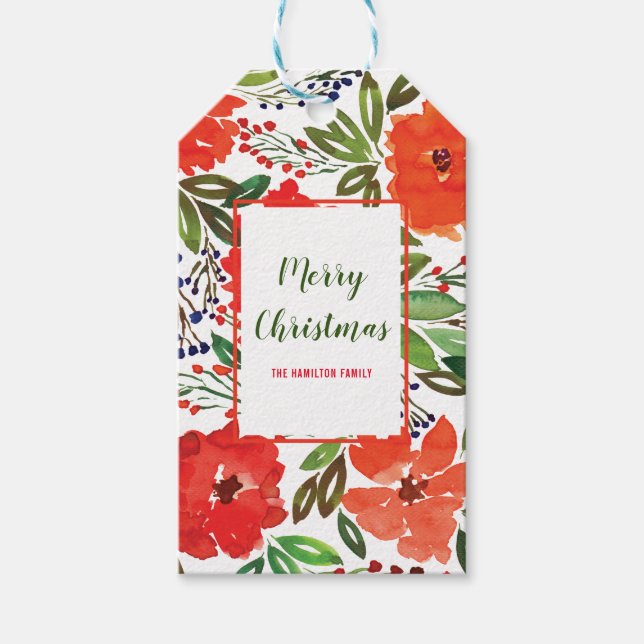 Weihnachts- und Handlackgeschenk Geschenkanhänger (Vorderseite)