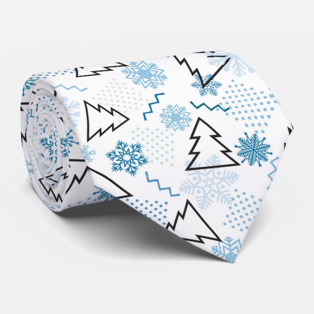 Weihnachts- und Neujahrsdesign Krawatte (Gerollt)