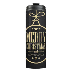 Weihnachts- und Neujahrsdesign Thermosbecher