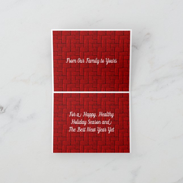 Weihnachts- und Neujahrskarte Dankeskarte (Innenseite)