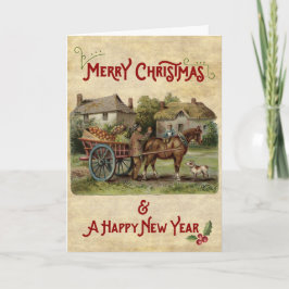 Weihnachts- und Neujahrskarte des Apple Cart Feiertagskarte