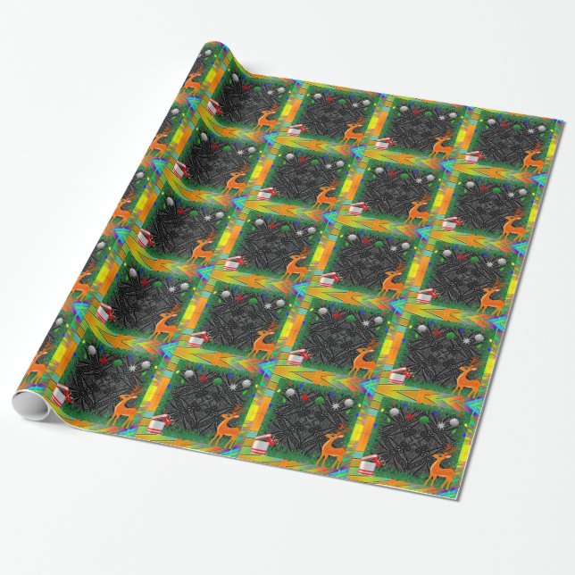 Weihnachts- und Neujahrspapier Geschenkpapier (Ungerollt)