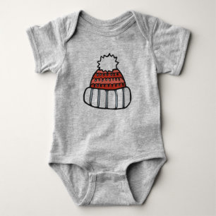 Weihnachts- und Winterdesign Baby Jersey Bodysuit Strampler