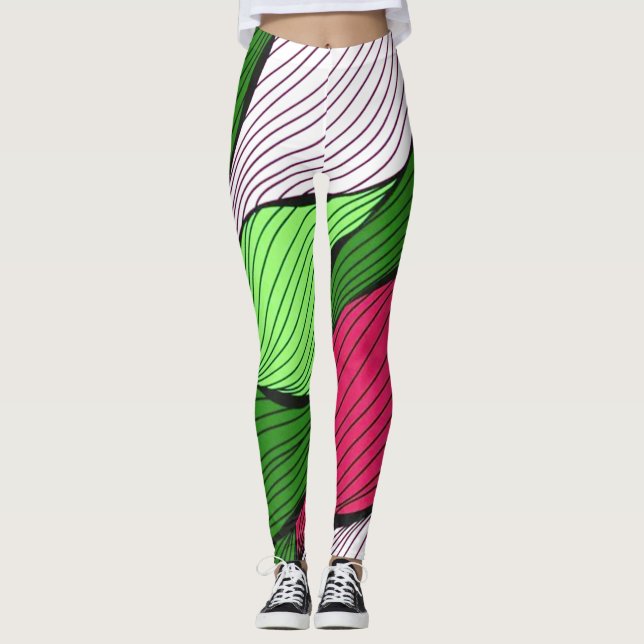 Weihnachts- und Wintergefühlsmuster Leggings (Vorderseite)