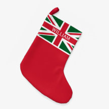 Weihnachts-Union-Jack ~ Rot, Grün und Weiß