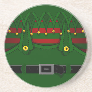 Weihnachts-Untersetzer Festliche Elf Drink Küste Getränkeuntersetzer