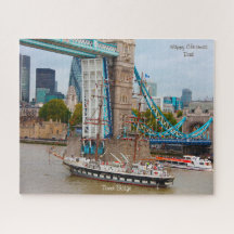 Weihnachts-Vater Tower Bridge Jigsaw