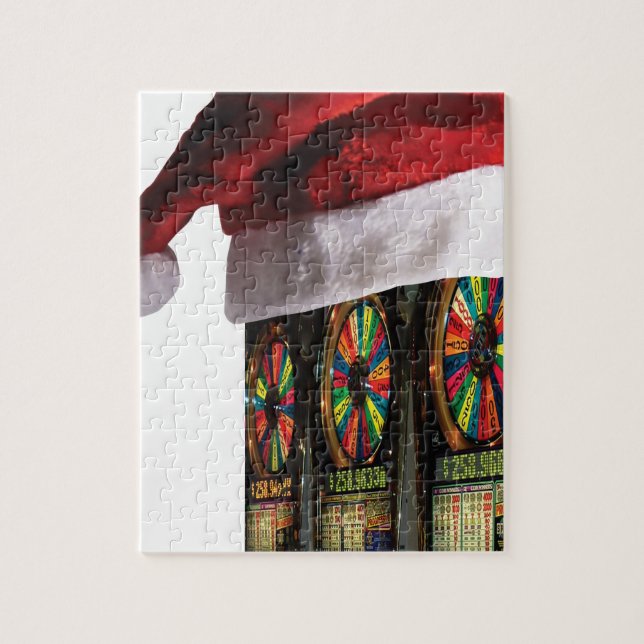 Weihnachts-Vegas-Slotmaschine Puzzle (Vertikal)