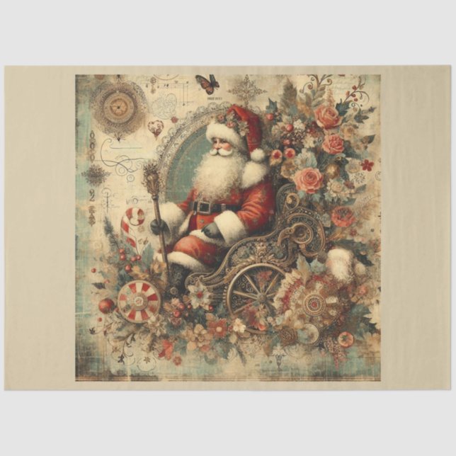 Weihnachts-Vergangenheit-Design Serie 21 Seidenpapier (Vorderseite)