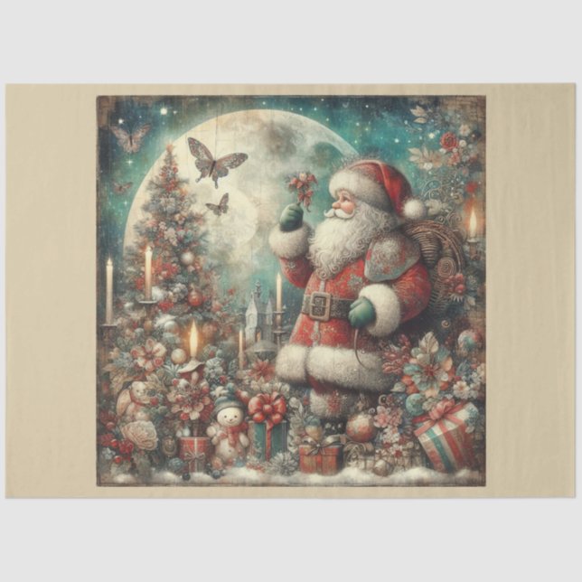 Weihnachts-Vergangenheit-Design Serie 30 Seidenpapier (Vorderseite)