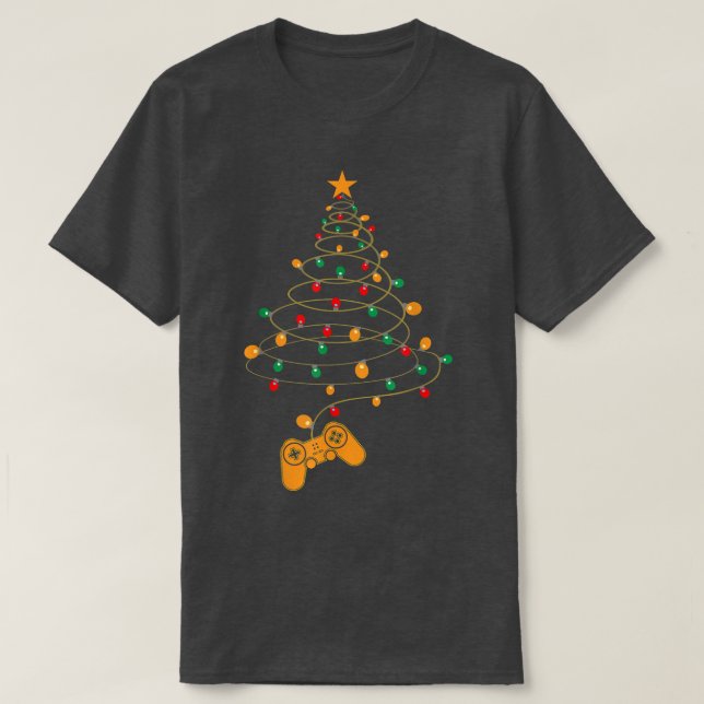 Weihnachts Video Game Xmas Tree Gaming Lover Video T-Shirt (Design vorne)
