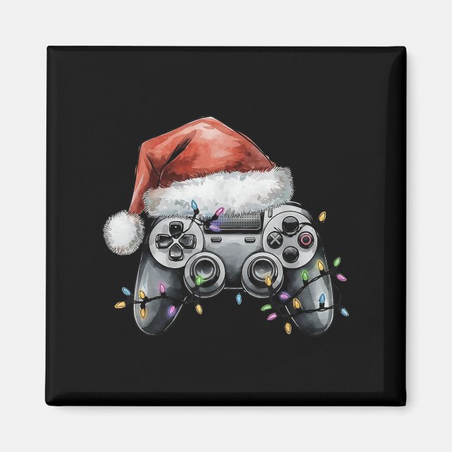 Weihnachts-Video-Gamer-Controller Xmas Gaming Men  Magnet (Vorne)