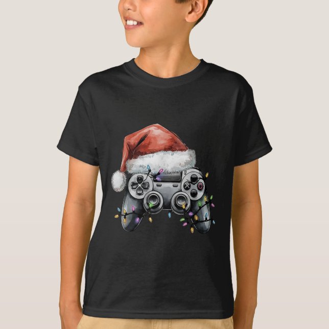 Weihnachts-Video-Gamer-Controller Xmas Gaming Men  T-Shirt (Vorderseite)
