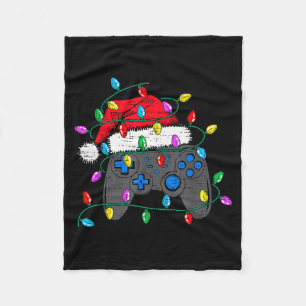 Weihnachts-Videospiel-Controller-Hut Santa Gamer B Fleecedecke