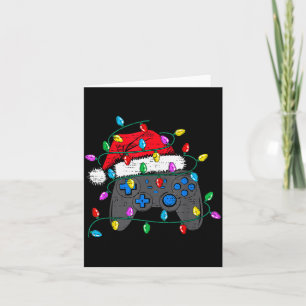 Weihnachts-Videospiel-Controller-Hut Santa Gamer B Karte