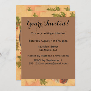 Weihnachts-Vintag-Portrait Einladung