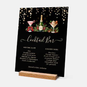 Weihnachts-Vintage-Cheer-Cocktailparty Acrylschild