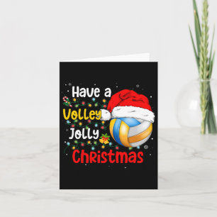 Weihnachts Volleyball haben ein Volley Jolly Weihn Karte