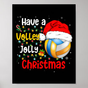 Weihnachts Volleyball haben ein Volley Jolly Weihn Poster