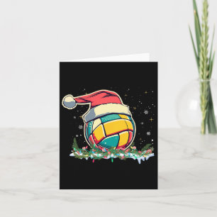 Weihnachts-Volleyball mit dem Weihnachtsmann für K Karte