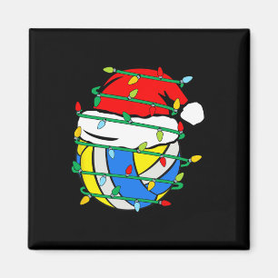 Weihnachts Volleyball Weihnachtsmann Kinder Kinder Magnet