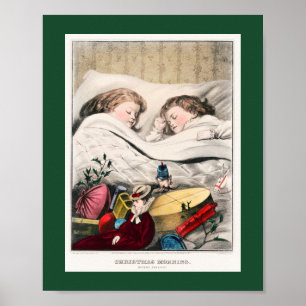 Weihnachts-Vormittags-Weihnachtskarte Poster