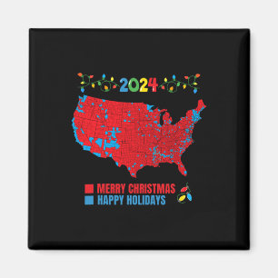 Weihnachts-Wahlplan 2024 Wahl Trump Familie Magnet