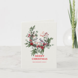 Weihnachts-Wald-Minimalist einfach 1  Feiertagskarte