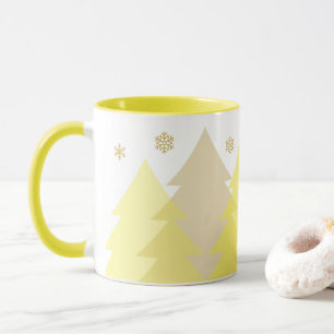 Weihnachts-Waldlandschaft-Kaffeetasse Tasse