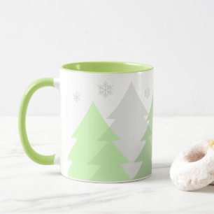 Weihnachts-Waldlandschaft-Kaffeetasse Tasse