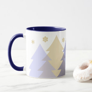Weihnachts-Waldlandschaft-Kaffeetasse Tasse