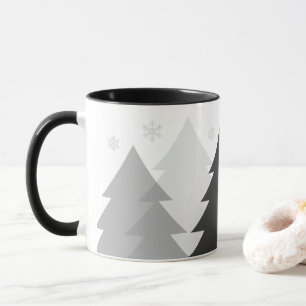 Weihnachts-Waldlandschaft-Kaffeetasse Tasse