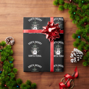 Weihnachts-Waschbär Ein bisschen fröhlich, ein bis Geschenkpapier